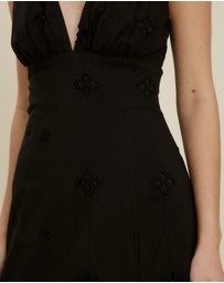 The Fated - Esther Column Broderie Midi Dress