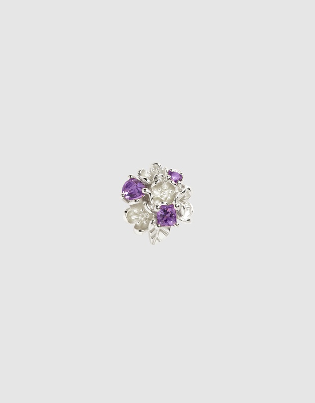 Karen Walker - Rock Garden Flower Ball Earrings with Amethyst