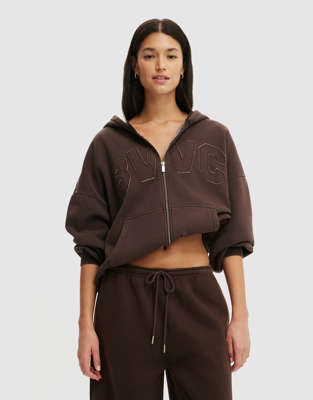 Cotton On Body Active - Fleece Oversized Zip Through Hoodie