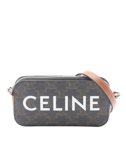 Pre-Loved by Azura Reborn - Pre-Loved Triomphe Coated Canvas Logo Horizontal Pouch