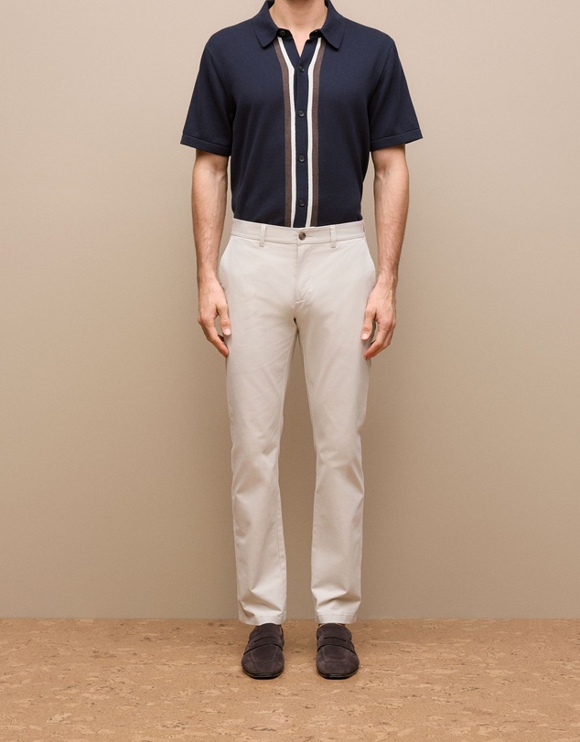 Trenery - Regular Fit Chino Pant in Stone