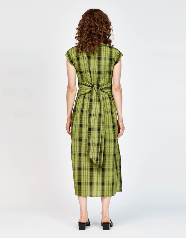 bul - Peron Dress Olive Black Check