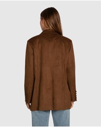 Belle & Bloom - Charmer Faux Suede Blazer