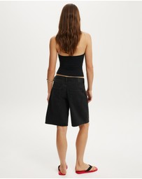 Cotton On - Baggy Denim Shorts