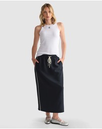 Decjuba - D-Luxe Racer Stripe Midi Skirt