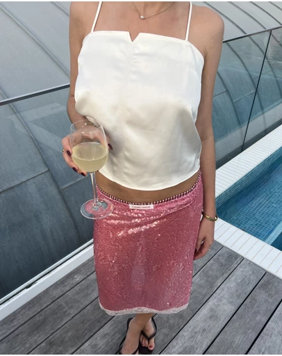 Dazie - Golden Hour Satin Cami