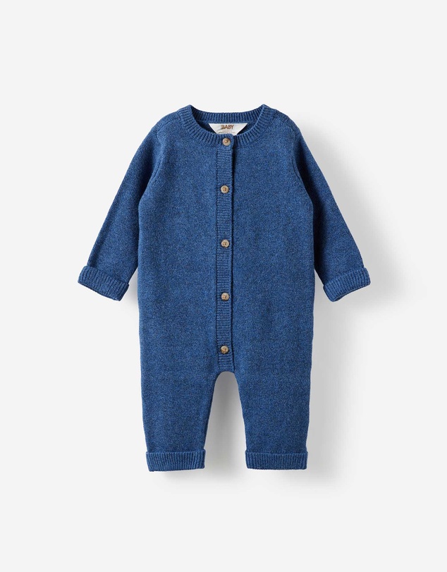 Cotton On Kids - Baby Organic Blend Knit Long Sleeve Romper