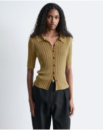 & Other Stories - Rib-Knit Lurex Top
