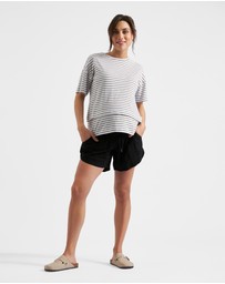 Ripe Maternity - Byron Shirred Linen Short