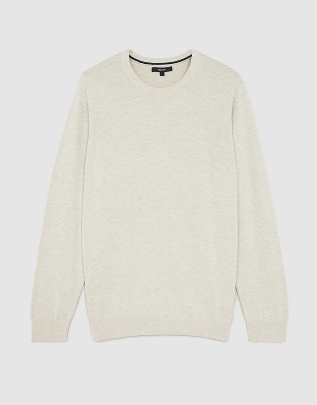 Politix - Lightweight Zig Zag Crew Neck Knit