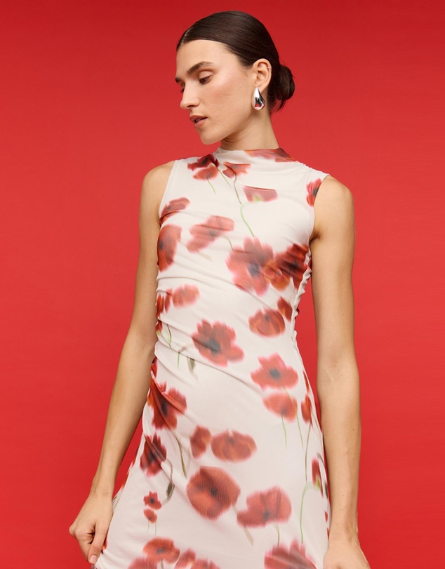 Staple the Label - Lumi Mesh Midi Dress