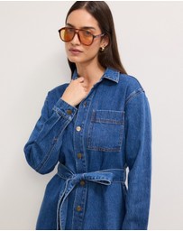 The Fated - Amalia Denim Mini Dress