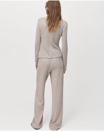 M.N.G - Straight-Fit Trousers With Elastic Waist