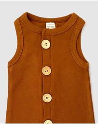 WITH LOVE FOR KIDS - BASICS Ribbed Romper - Babies