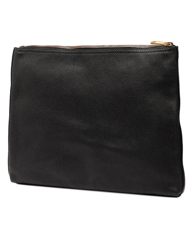 Pre-Loved by Azura Reborn - Pre-Loved Medium Leather Logo Portfolio Clutch