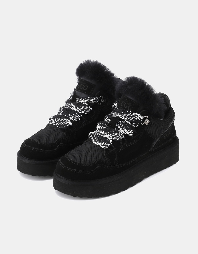 AusWooli Ugg Boots - Hamilton Sheepskin Wool Urban Chic Lace Sneakers
