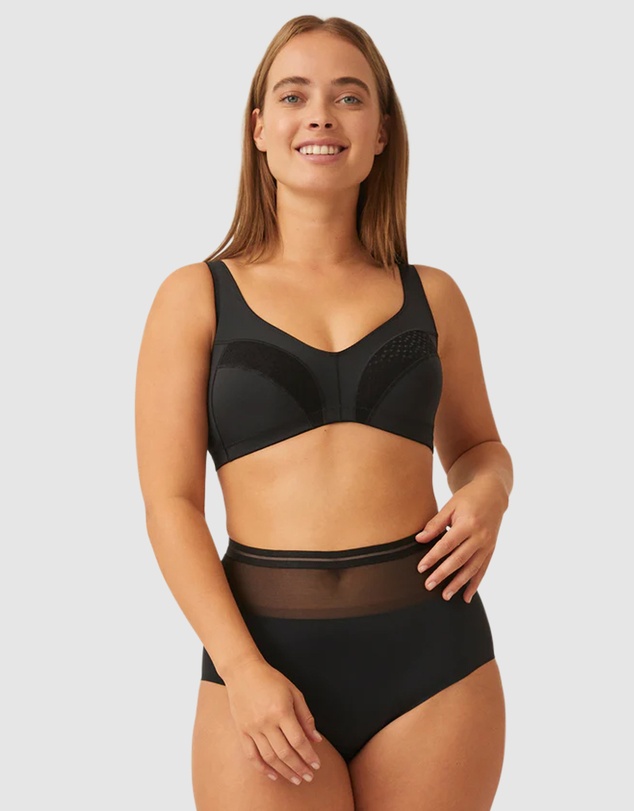 Naturana - Soft & Comfy Wide Strap Wirefree Bra