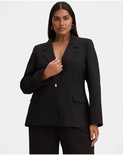 Forever New Curve - Victoria Curve Single Breasted Blazer