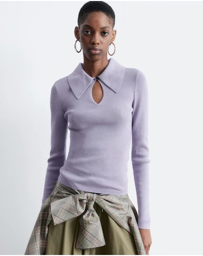 & Other Stories - Keyhole Collar Top