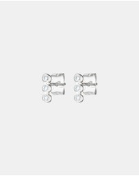 Luna Rae - Sterling Silver - Vivian Diamond Studs
