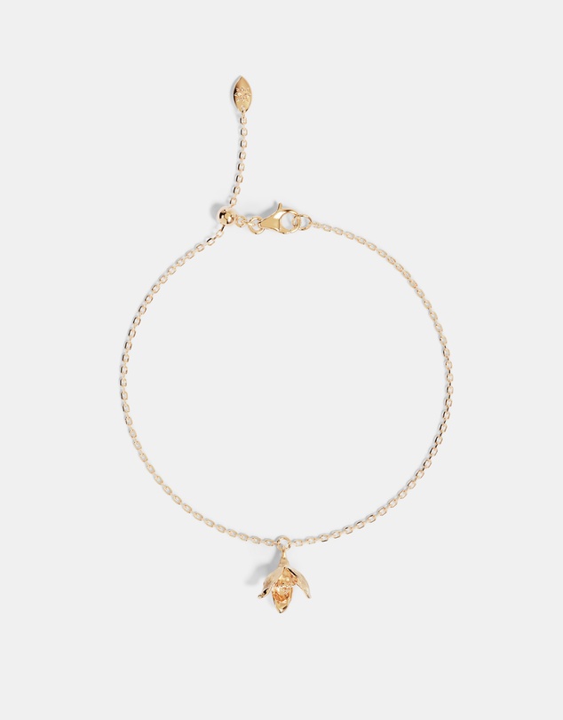 By Charlotte - Birth Flower Bracelet - Snowdrop January