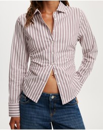 Cotton On - Peyton Gathered Long Sleeve Shirt
