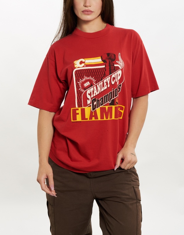 Vintage by The Real Deal - Pre Loved - 1989 NHL Calgary Flames Tee