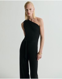 M.N.G - Flamingo Asymmetric Belt Jumpsuit