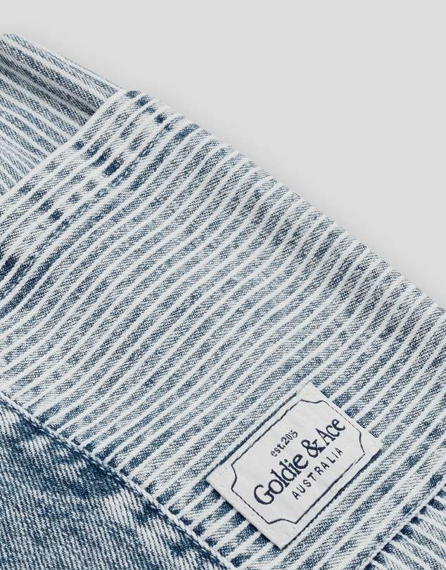 Goldie + Ace - Kit Pinstripe Denim Pocket Pants - ICONIC EXCLUSIVE - Babies-Kids