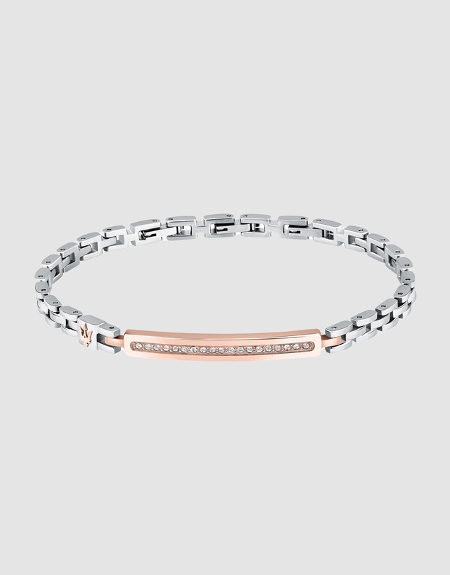 Maserati - Maserati Men's Stainless Steel Rose Gold Bracelet