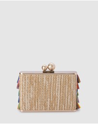 Olga Berg - Carlita Carnivale Fringed Clutch