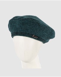 Max Alexander - European Made Crocheted Green Wool Beret