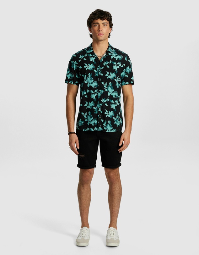 yd. - Christos Ripped Denim Short