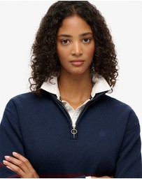 Superdry - Cotton Half Zip Knit