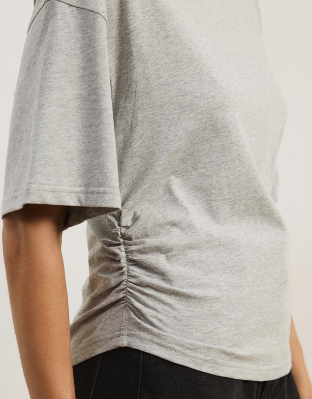 Atmos&Here - Short Sleeve Funnel Neck T-Shirt