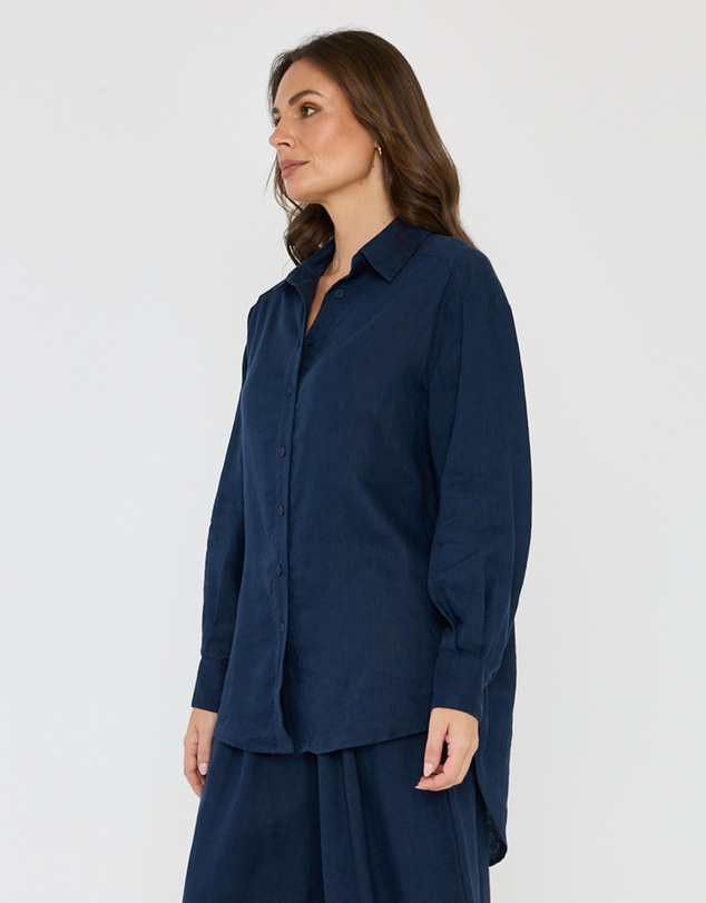 ALEXANDRA - Dune Shirt Navy