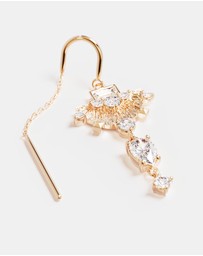 By Charlotte - Lotus Rain Thread Earrings