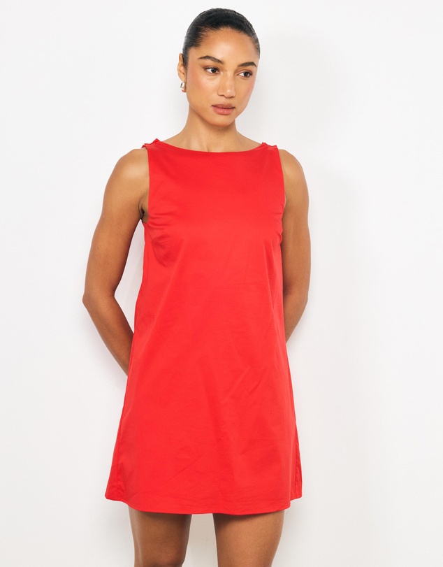 AERE - Vaila Cotton Mini Shift Dress