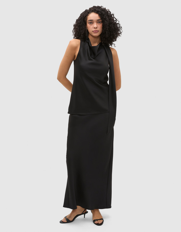 Seed Heritage - Satin Slip Column Skirt