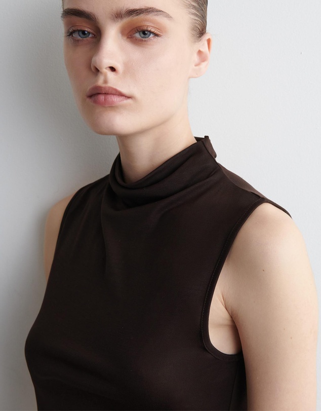COS - Draped Turtleneck Tank Top