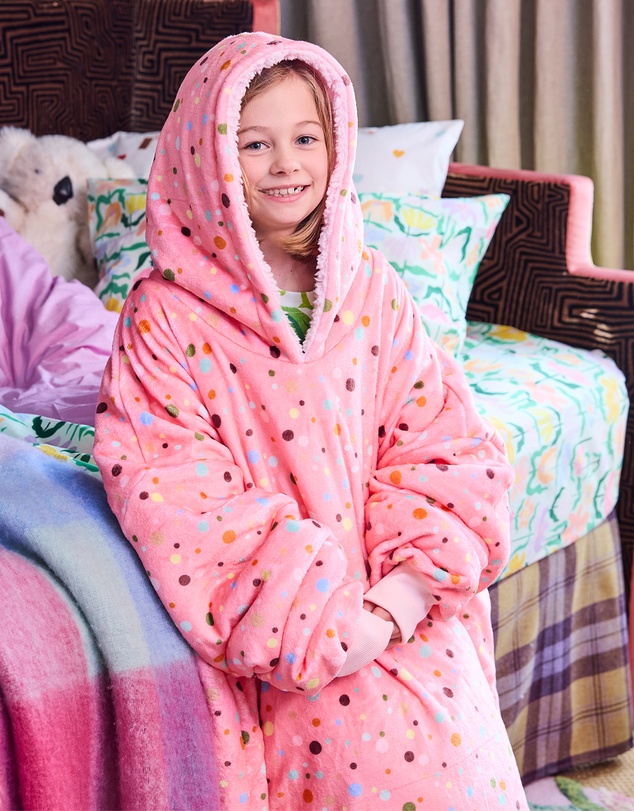 Kip&Co - Polkadot Kuddle Hooded Oversized Sweater - Kids
