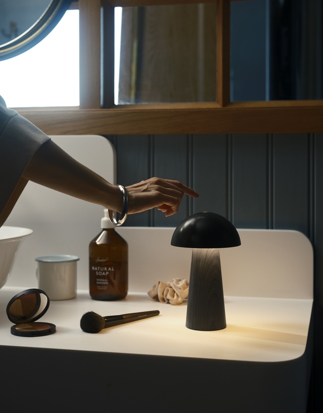 Kreafunk - Kreafunk Bello Lamp, Portable And Rechargeable - Black Wood