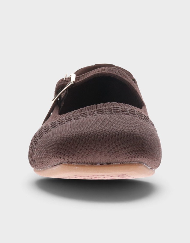 Mia Vita - Violet Open Knit Flat - Chocolate