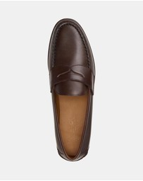Polo Ralph Lauren - Alston Burnished Leather Penny Loafers - Men's