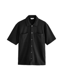 NEXT - Heavyweight Textured Short Sleeved Jersey 100% Cotton Shirt