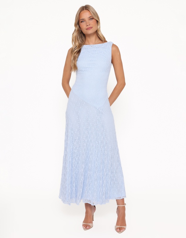 Petal & Pup - Kirsten Lace Maxi Dress - Cornflower Blue