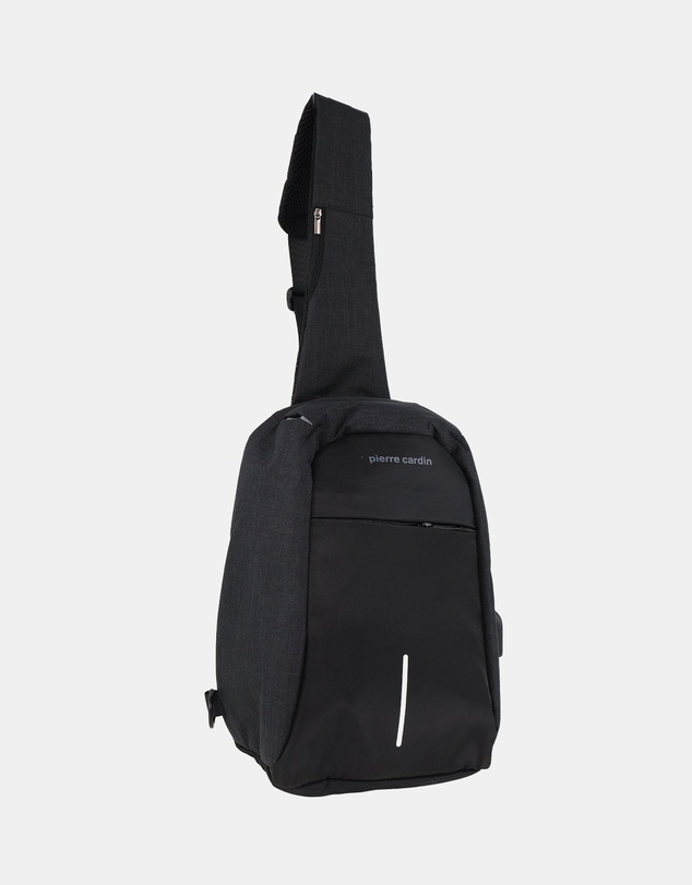 Pierre Cardin - Pierre Cardin Men's Nylon Sling Bag