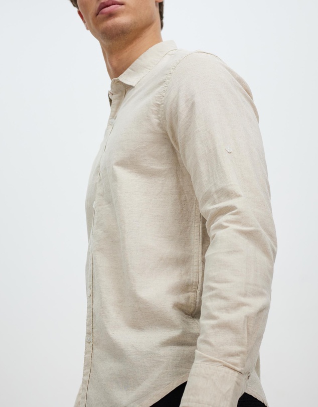 KAJA Clothing - Regular-Fit LS Chambray Shirt - Tim Top