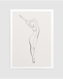 Olive et Oriel - Line Figure II Art Print