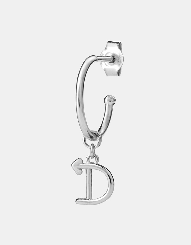 Karen Walker - D Initial Love Letter Hoop